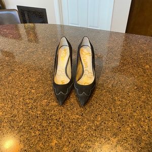 Sam Edelman Dixie Black Suede Pumps